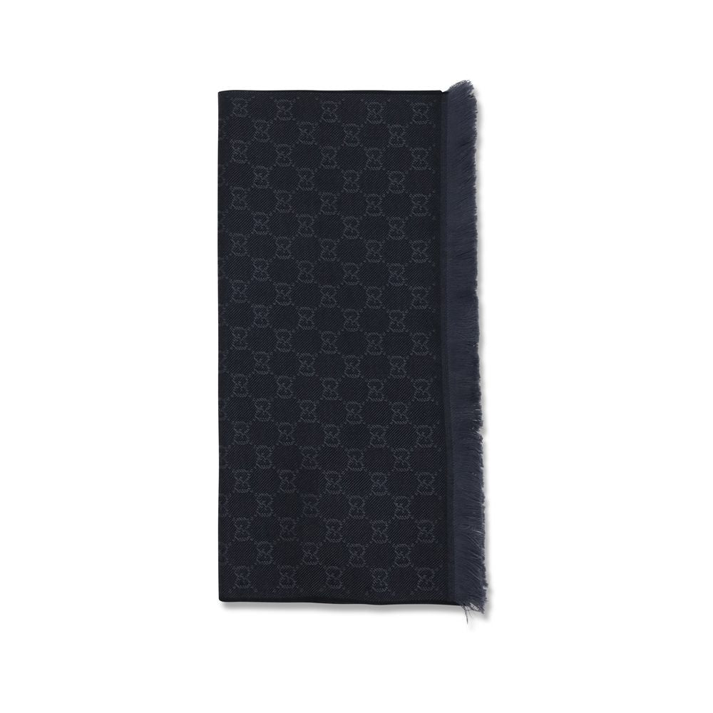 Gucci GG Supreme Embroidered Wool Scarf