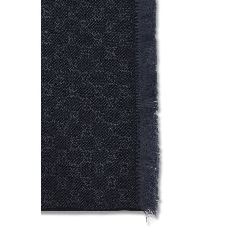 Gucci GG Supreme Embroidered Wool Scarf