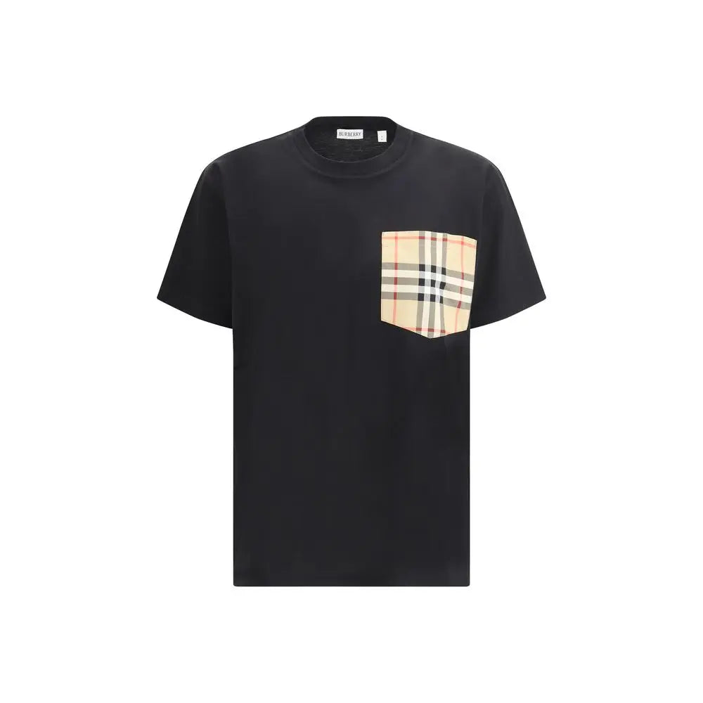Burberry Archive Check Black Cotton Oversize T-Shirt Burberry