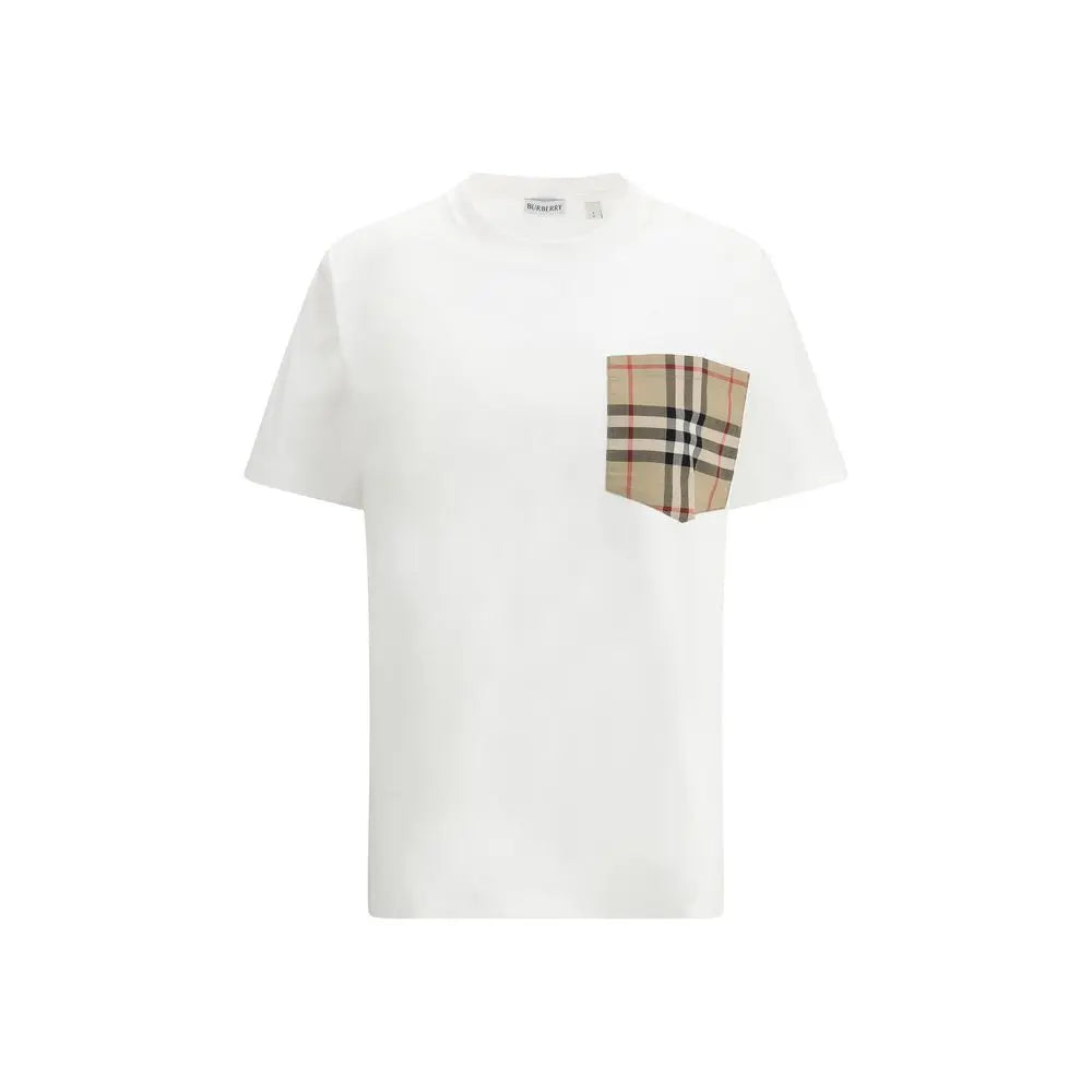 Burberry Archive Check White Oversize Cotton T-Shirt Burberry