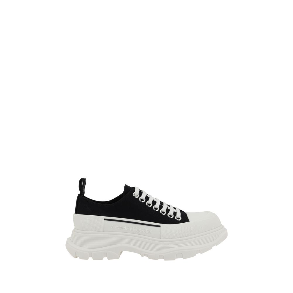 Alexander McQueen Cottonblend Tread Slick Sneakers