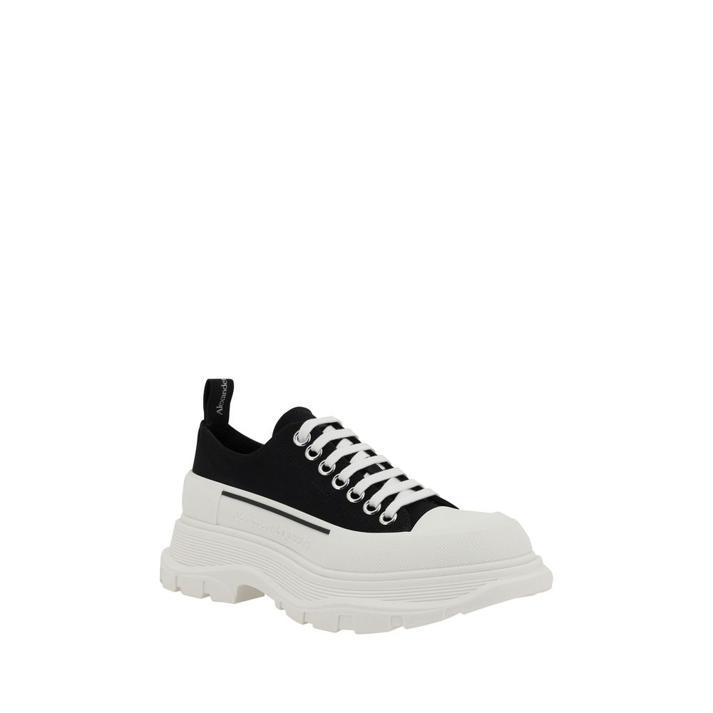 Alexander McQueen Cottonblend Tread Slick Sneakers