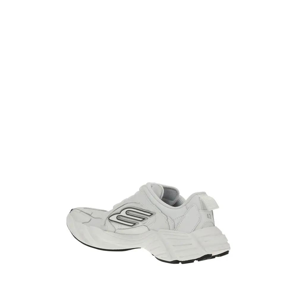 Balenciaga White Calf Leather Bos Taurus Athletic Sneakers Balenciaga