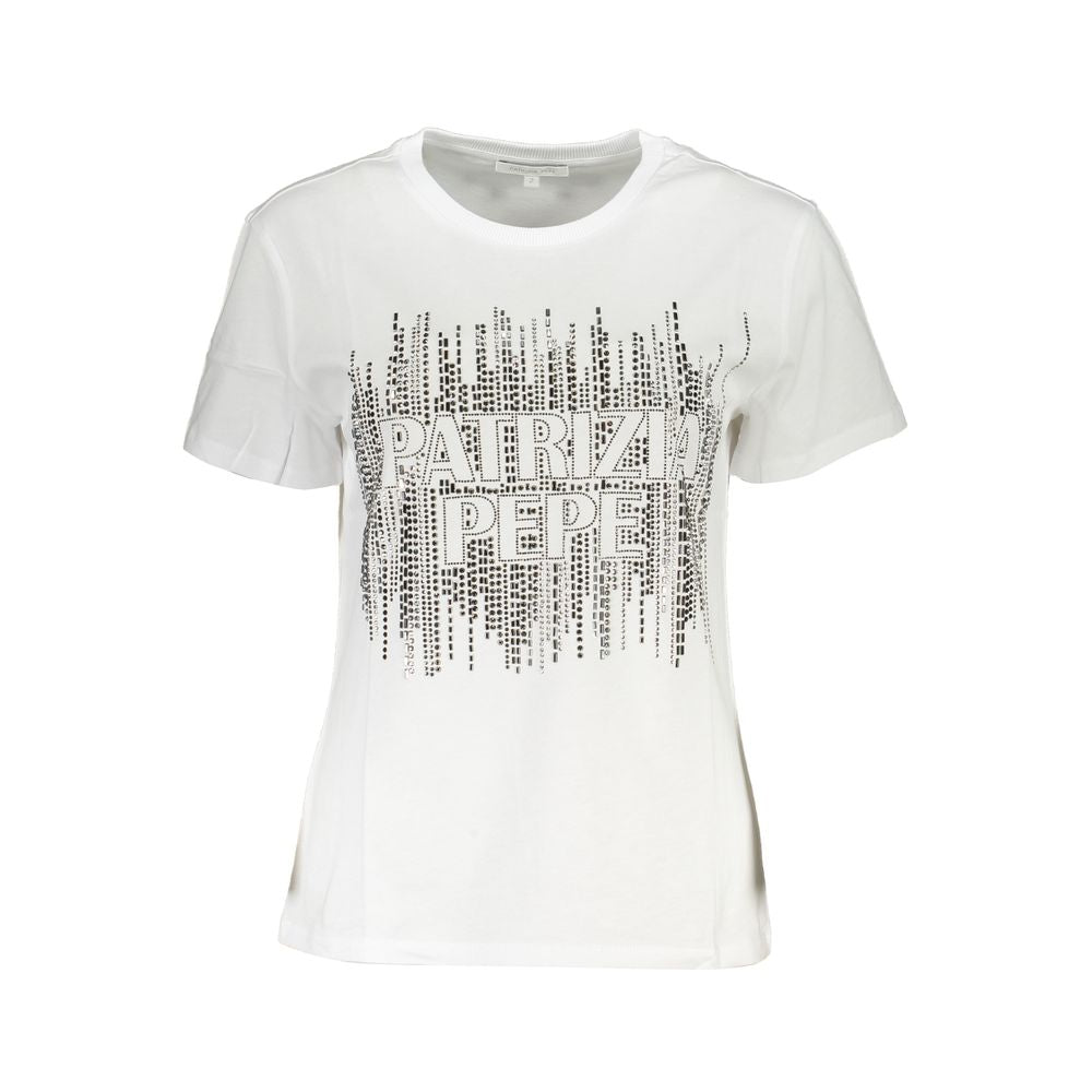 Patrizia Pepe White Cotton Women T-Shirt Patrizia Pepe