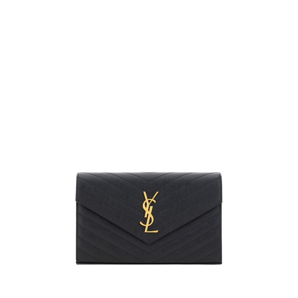 Saint Laurent Bos Taurus Leathergrained Shoulderbag