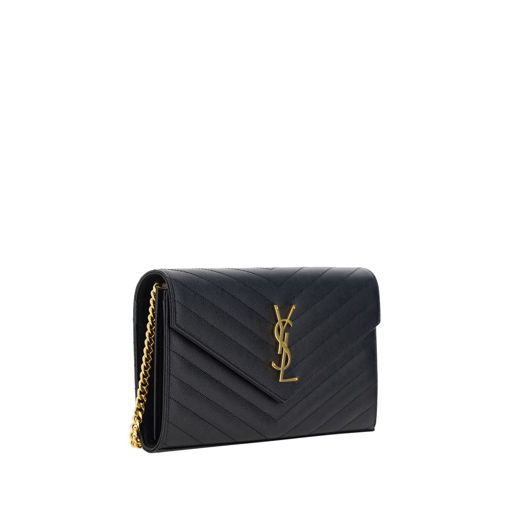 Saint Laurent Bos Taurus Leathergrained Shoulderbag