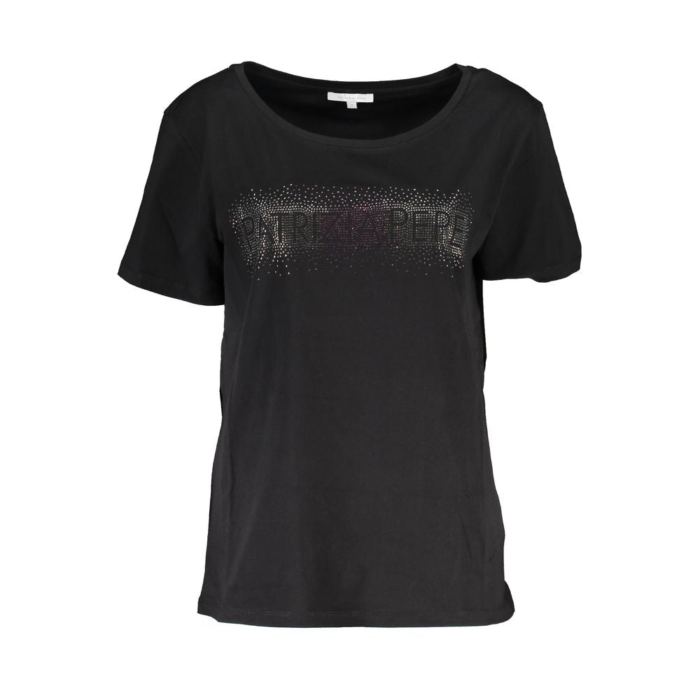 Patrizia Pepe Black Cotton Women T-Shirt Patrizia Pepe