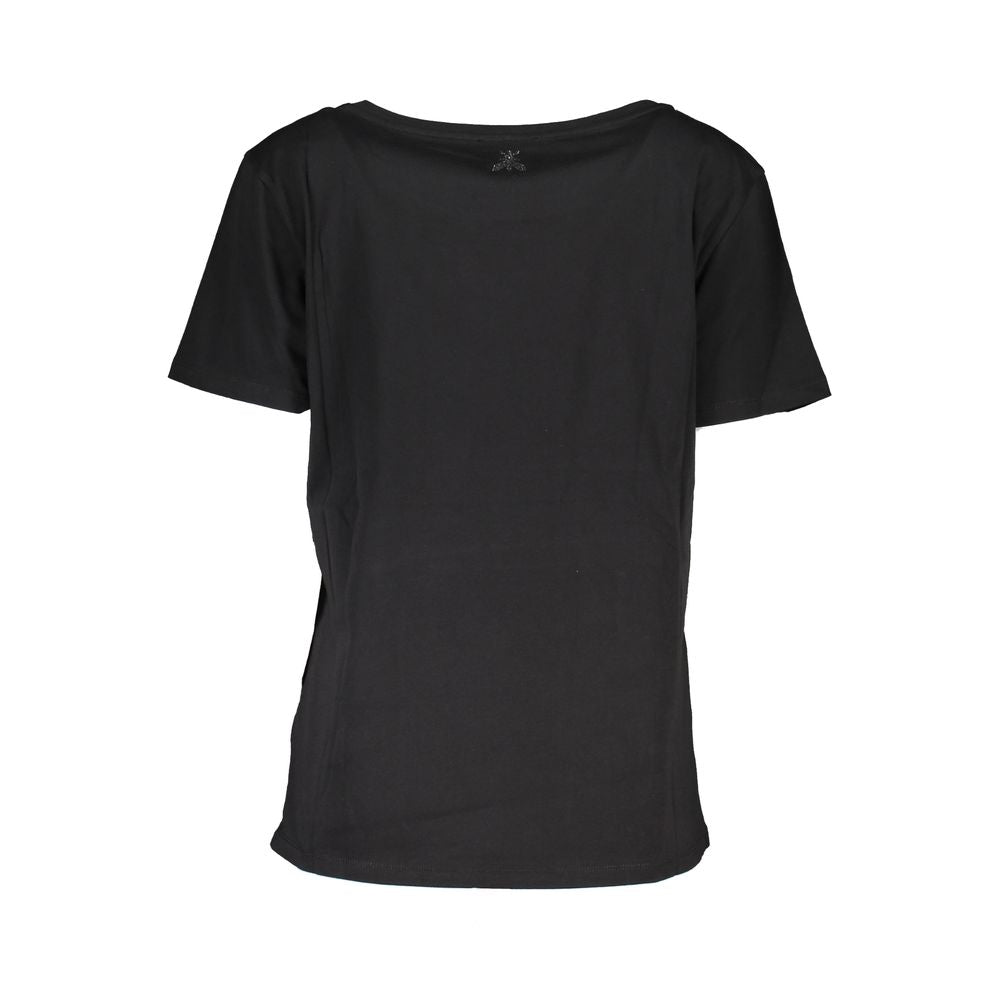 Patrizia Pepe Black Cotton Women T-Shirt Patrizia Pepe