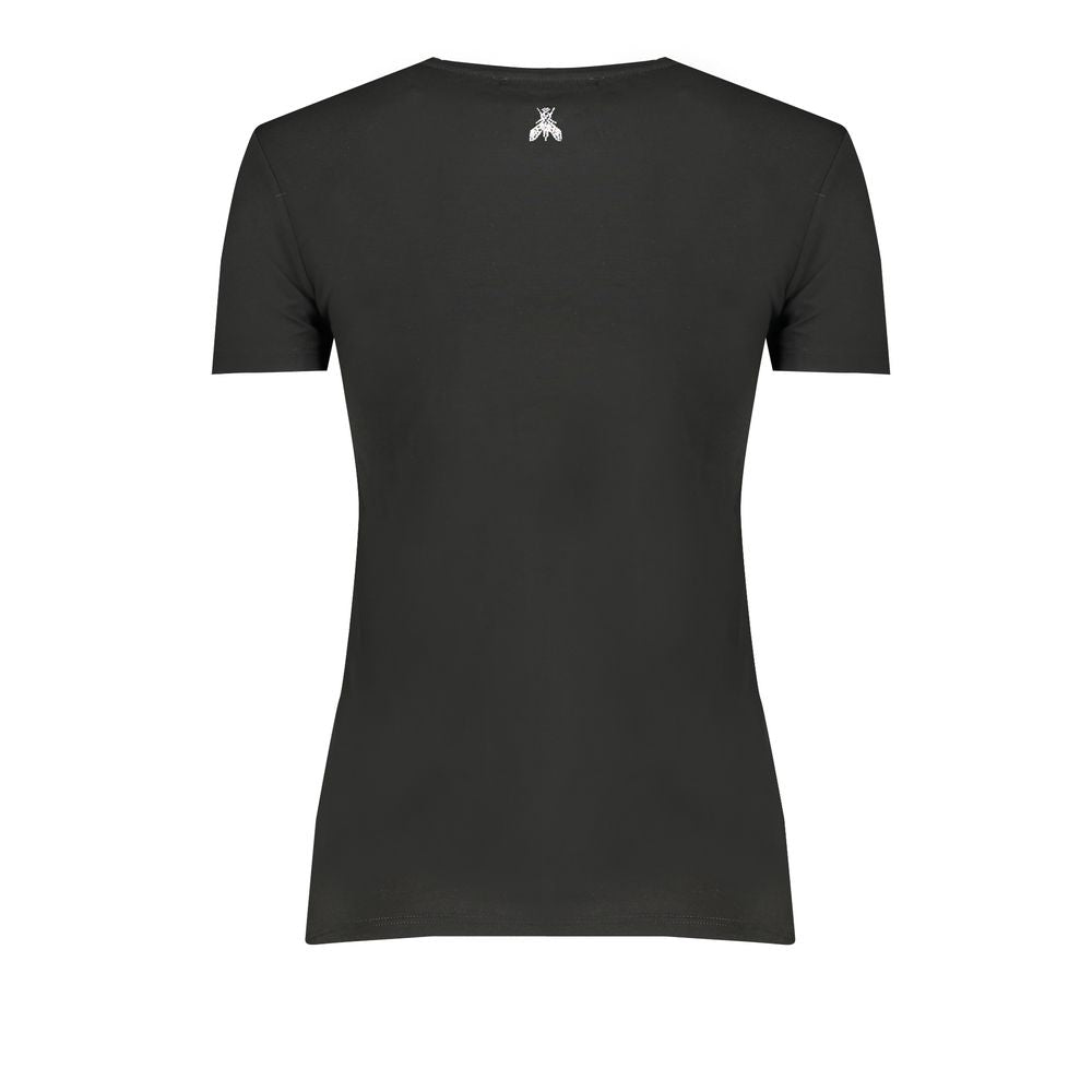 Patrizia Pepe Black Organic Cotton Women T-Shirt Patrizia Pepe