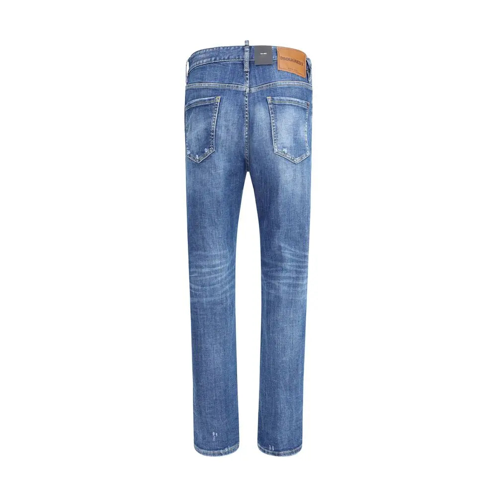 Dsquared² Blue Cotton Skinny Jeans Dsquared²
