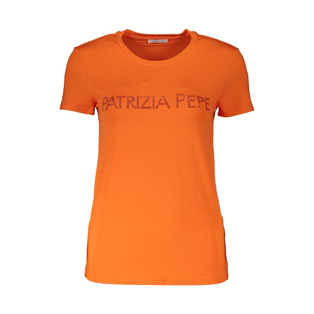 Patrizia Pepe Orange Elastane Women Top Patrizia Pepe