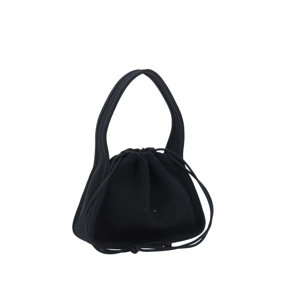 Alexander Wang Ryan Small Black Ribbed Shoulder Bag Alexander Wang