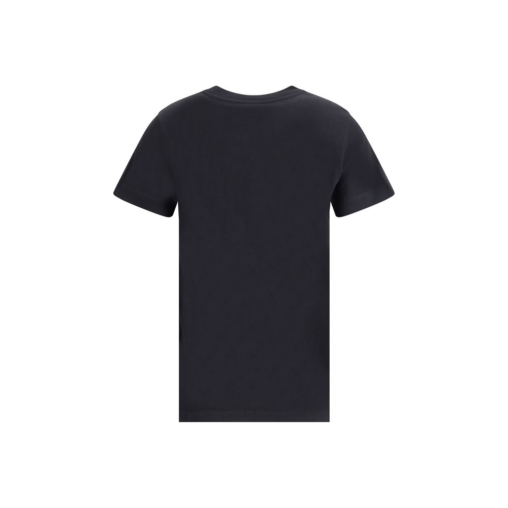 PINKO Black Cotton T-Shirt PINKO