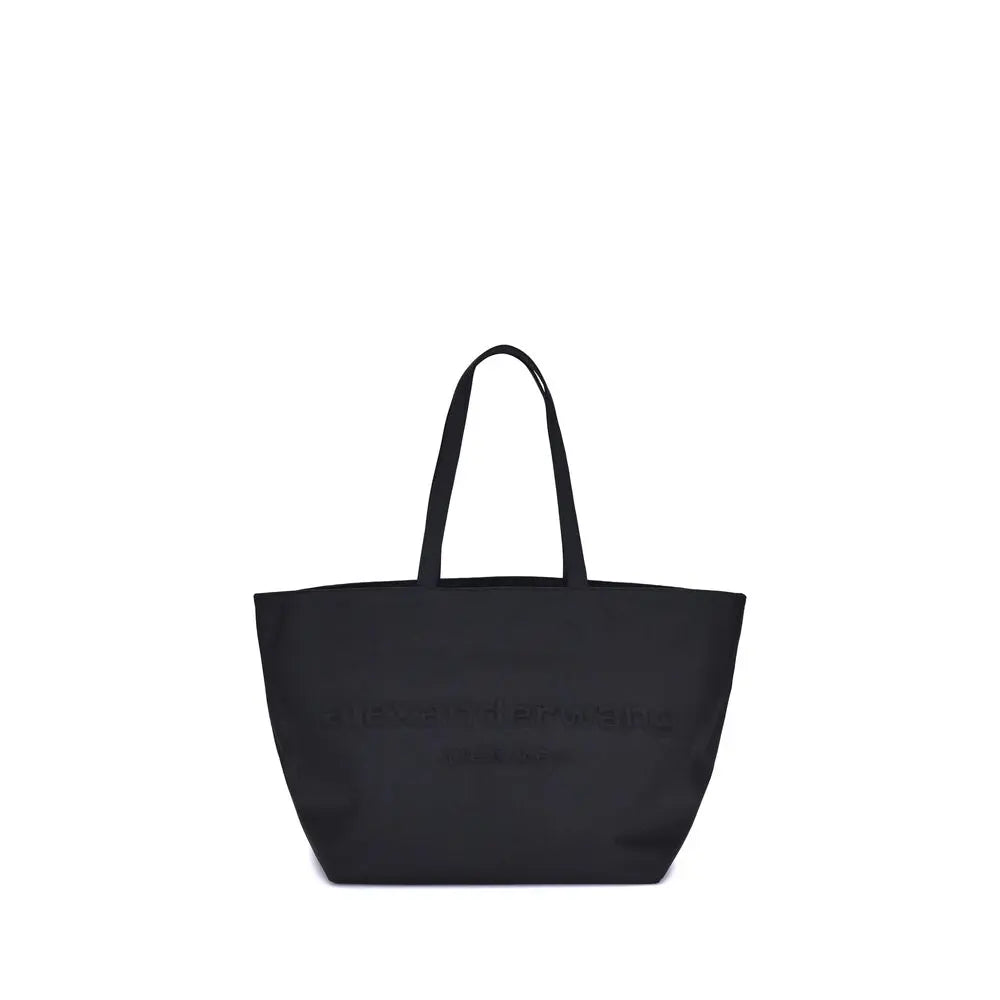 Alexander Wang Punch Large Black Nylon Tote Bag with Embossed Logo Alexander Wang