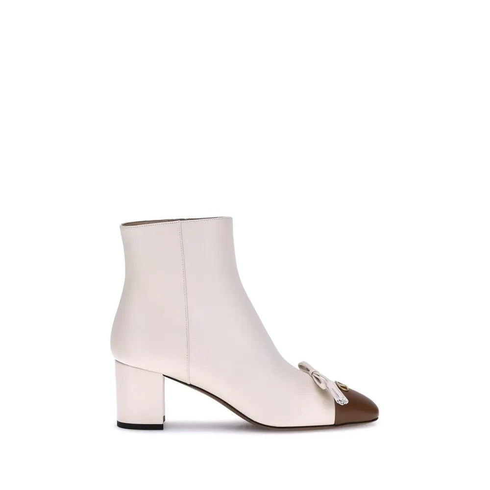 Valentino Garavani Valet Du Roi Bootie – Crème/Bruin Valentino Garavani