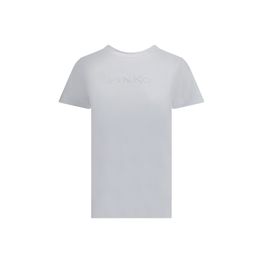 PINKO White Cotton T-Shirt PINKO