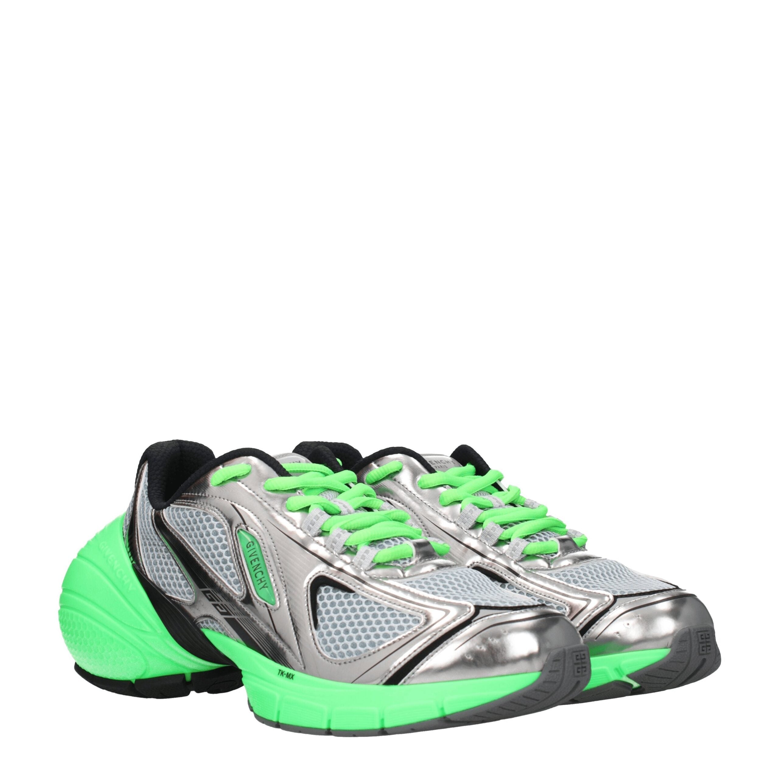 Givenchy TK-MX Sneakers – Silver & Neon Green Givenchy