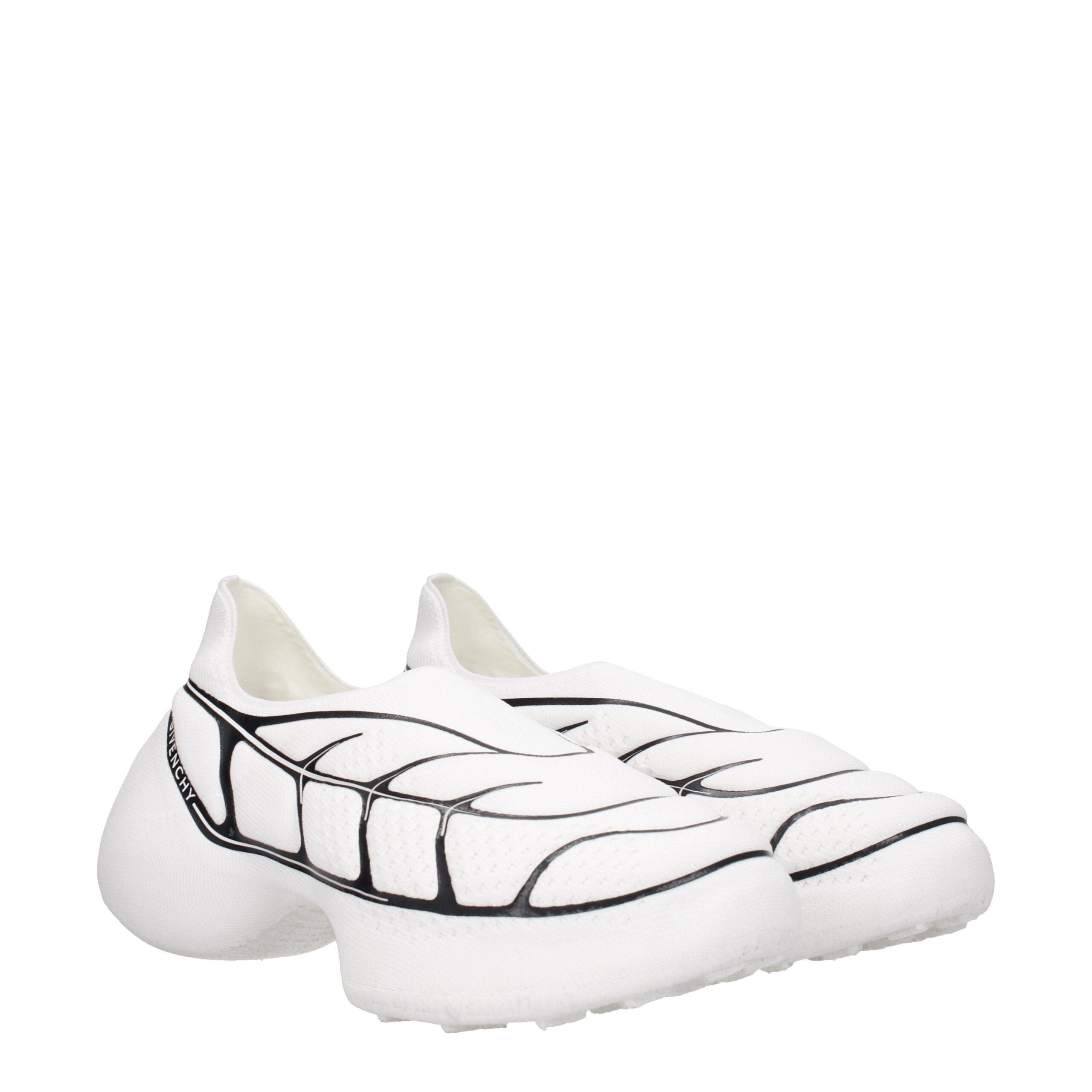 Givenchy Low Top Sneakers – White Fabric Platform Givenchy