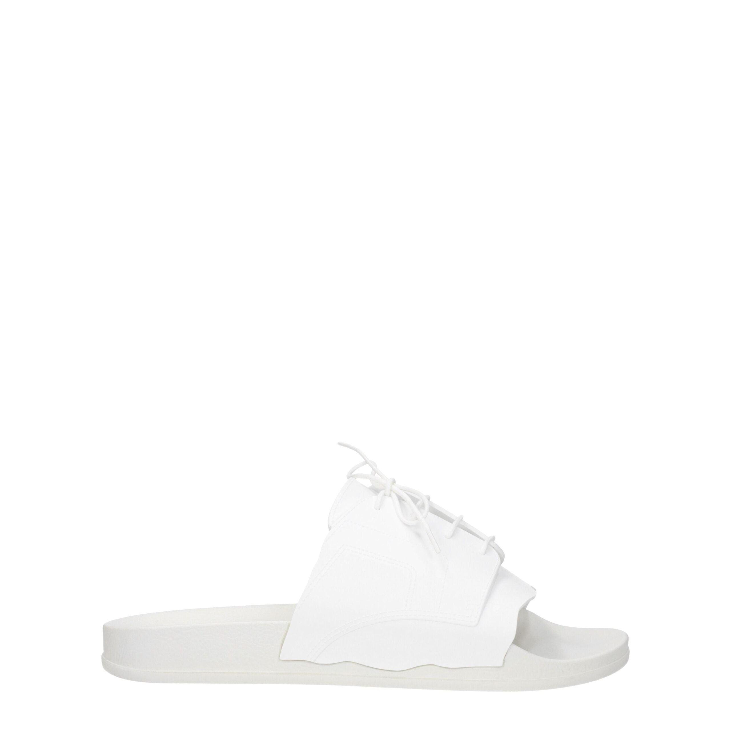 Maison Margiela White Cotton Slippers Maison Margiela