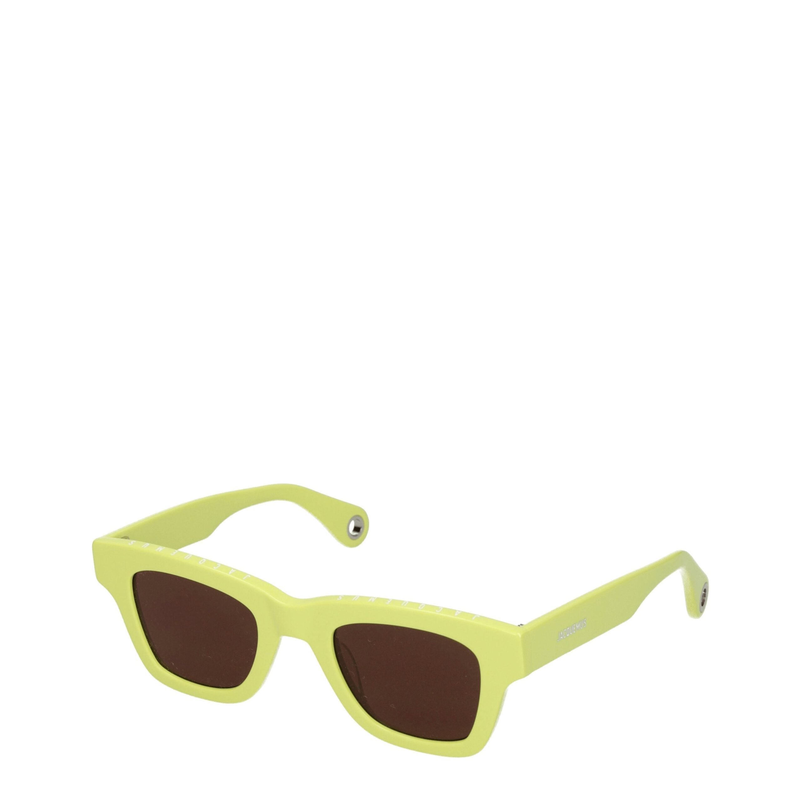 Jacquemus signature vintage yellow acetate zonnebril