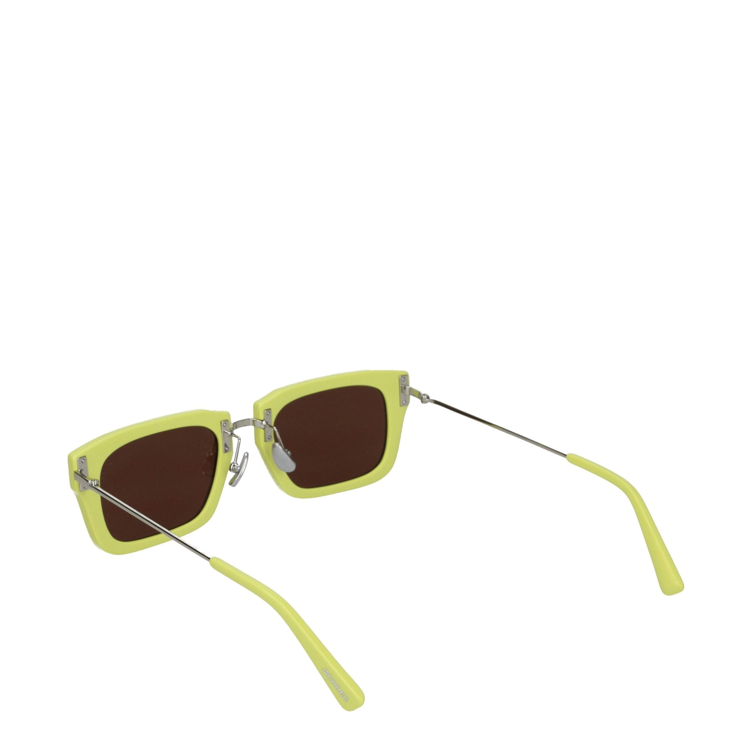 Jacquemus yellow acetate square optical sunglasses