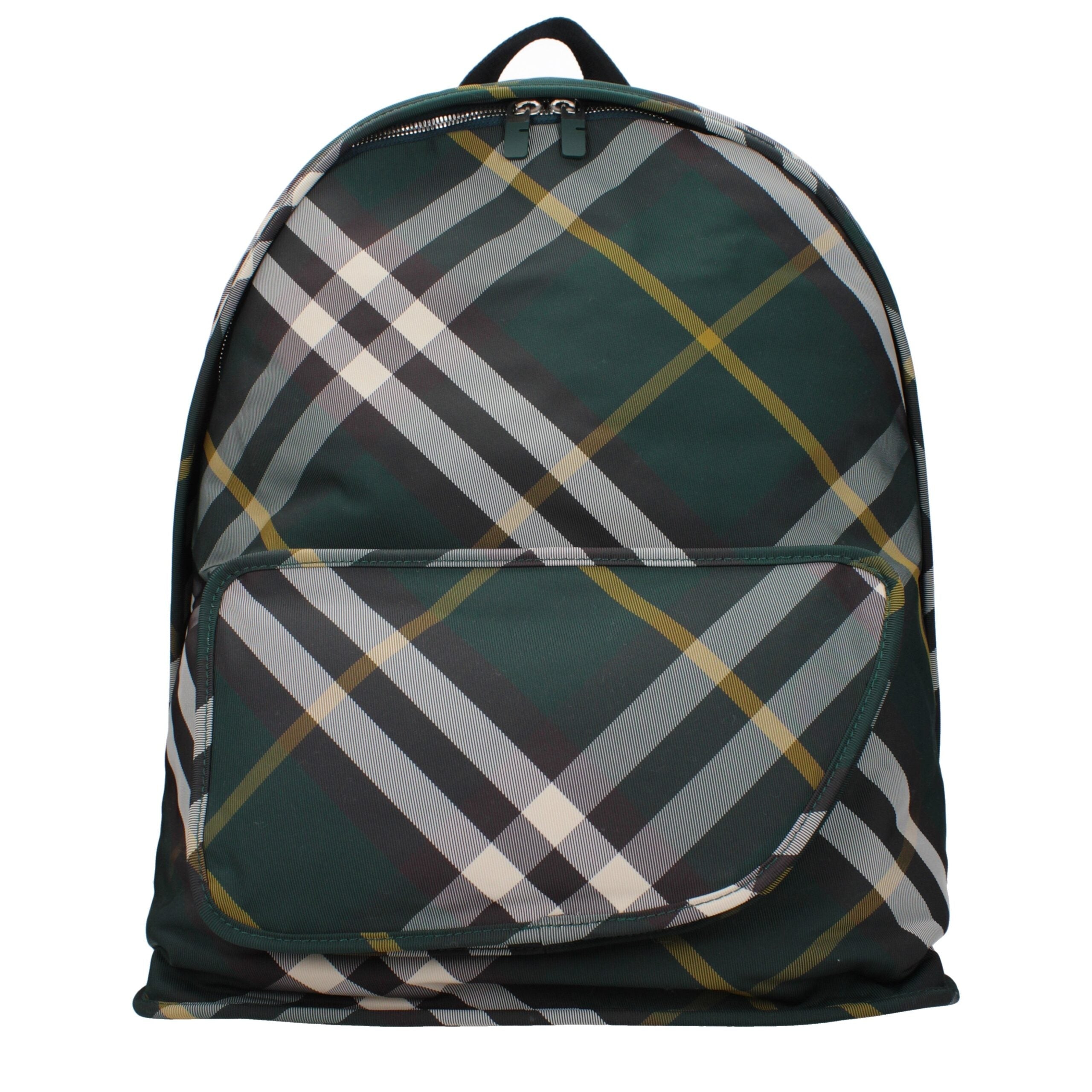 Burberry Check Fabric Backpack Groen – Iconisch Canvas & Luxe Design Burberry