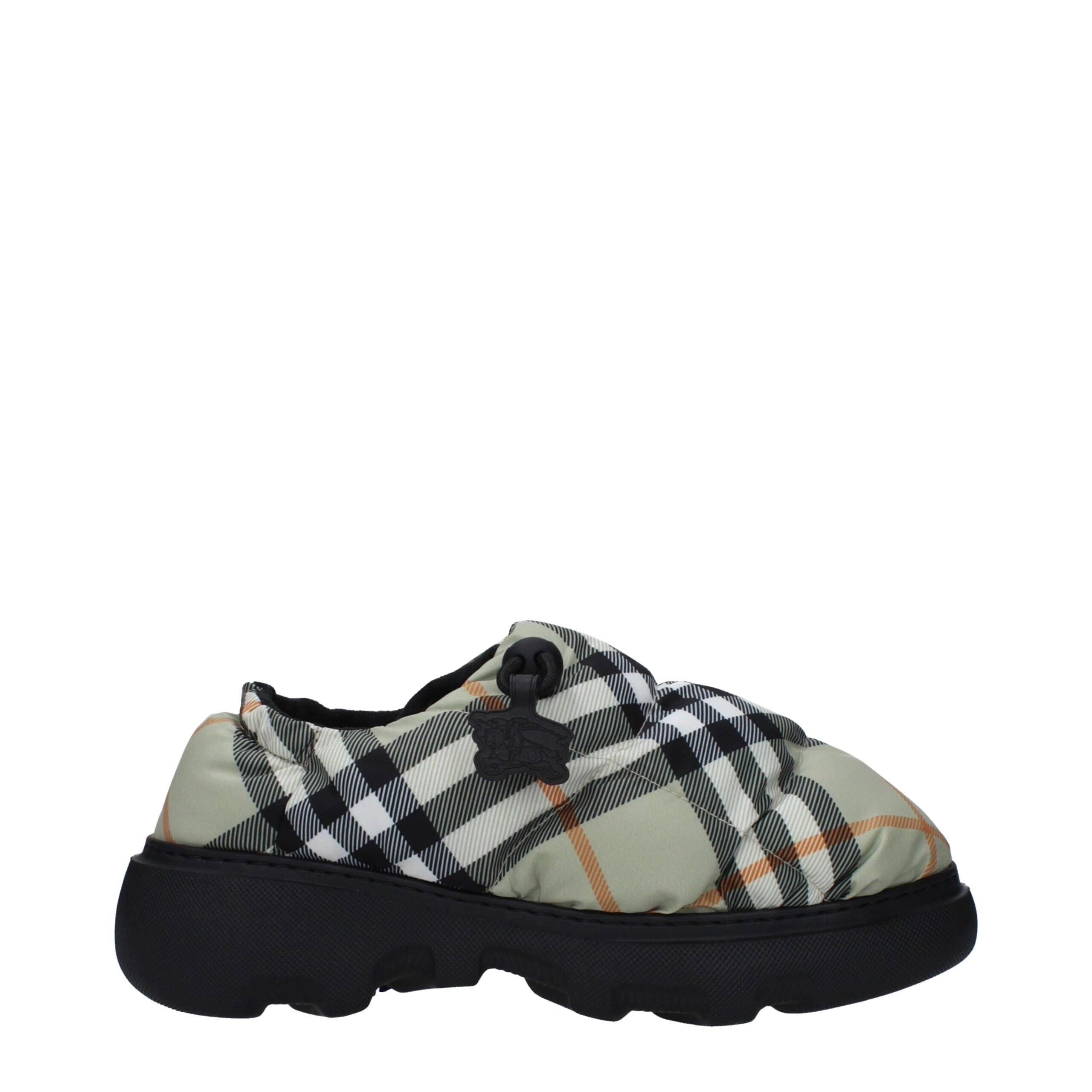 Burberry Check Slip-On Loafers – Groen & Sage met Rubberzool