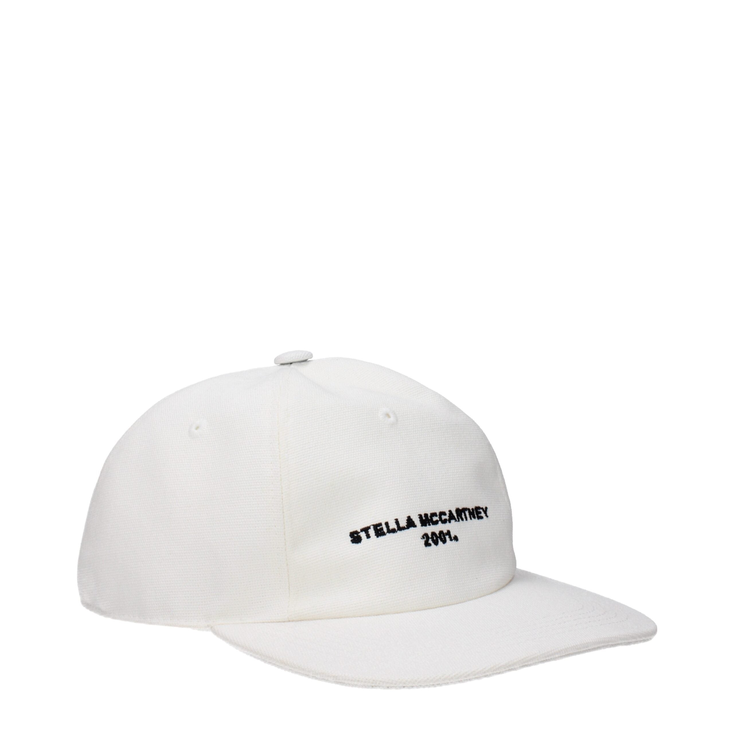 Stella McCartney Cotton Baseball Cap Wit – Logo & Duurzame Luxe