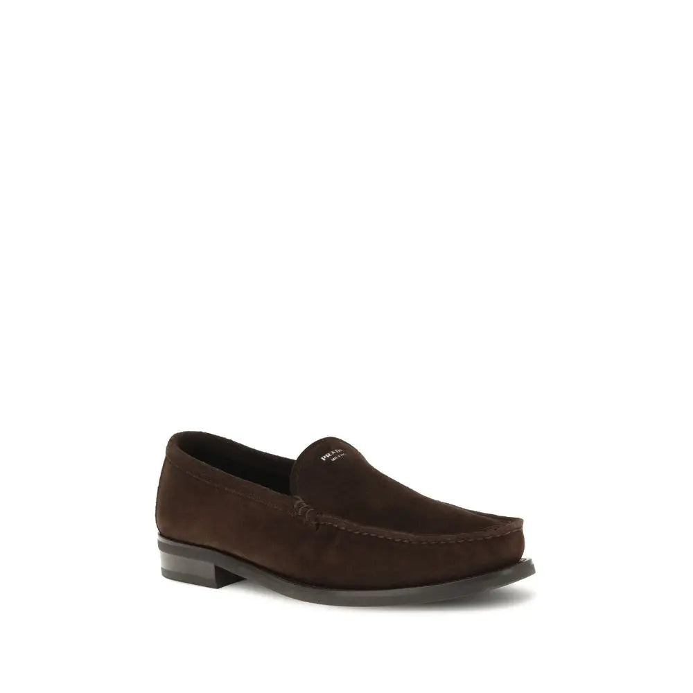 Prada Brown Suede Loafers | Maison Martin Prada