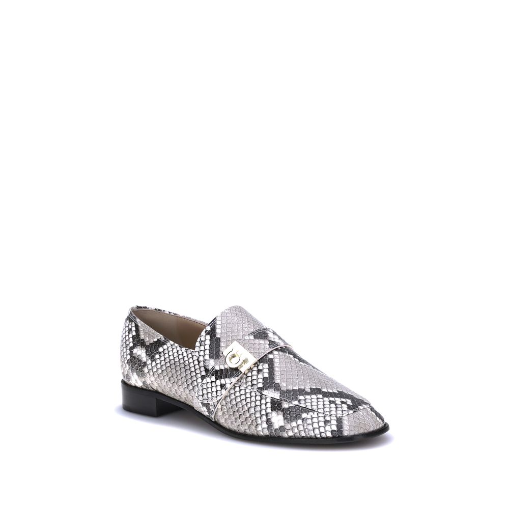 Ferragamo Multicolor Goatskin Slip-On Loafers Ferragamo
