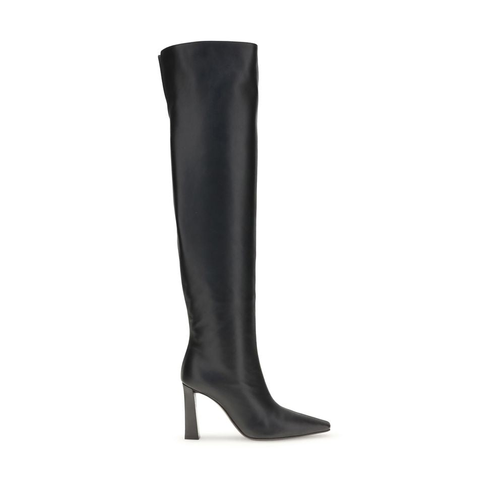 Giuseppe Zanotti Black Leather Over The Knee Giuseppe Zanotti
