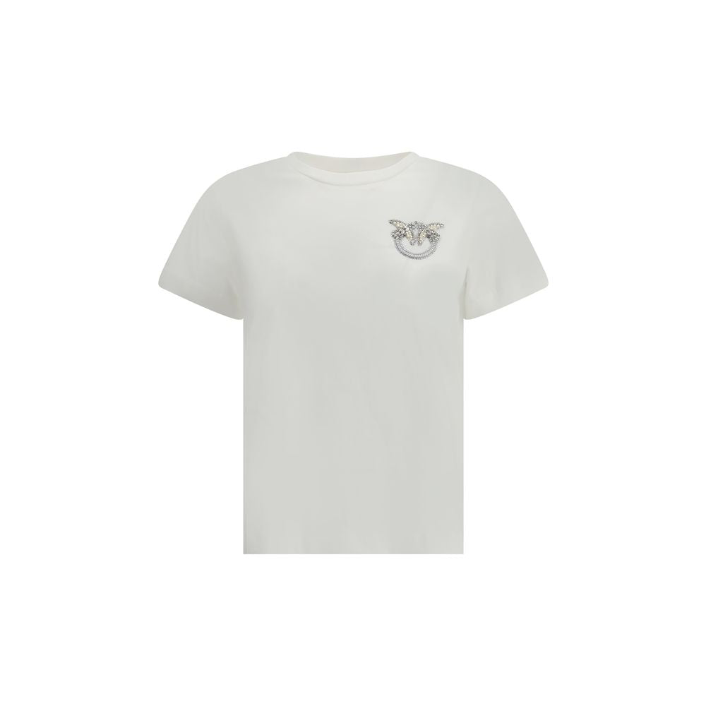 PINKO White Cotton T-Shirt PINKO