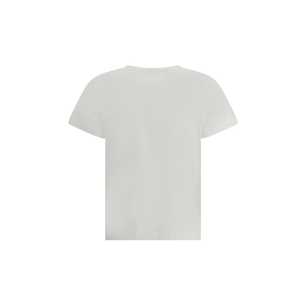 PINKO White Cotton T-Shirt PINKO
