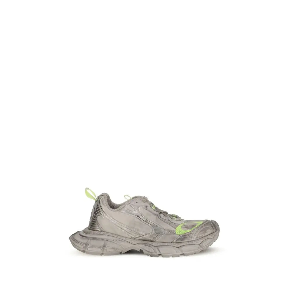 Balenciaga 3XL Grey Mesh and Polyurethane Sneakers with Neon Details Balenciaga