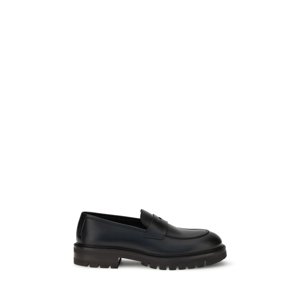 Ferragamo Black Rubber Slip-On Loafers Ferragamo