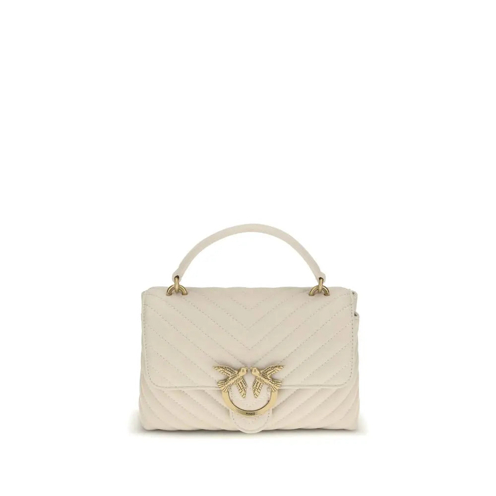 Pinko Love Lady Mini Handbag (White/Gold) PINKO