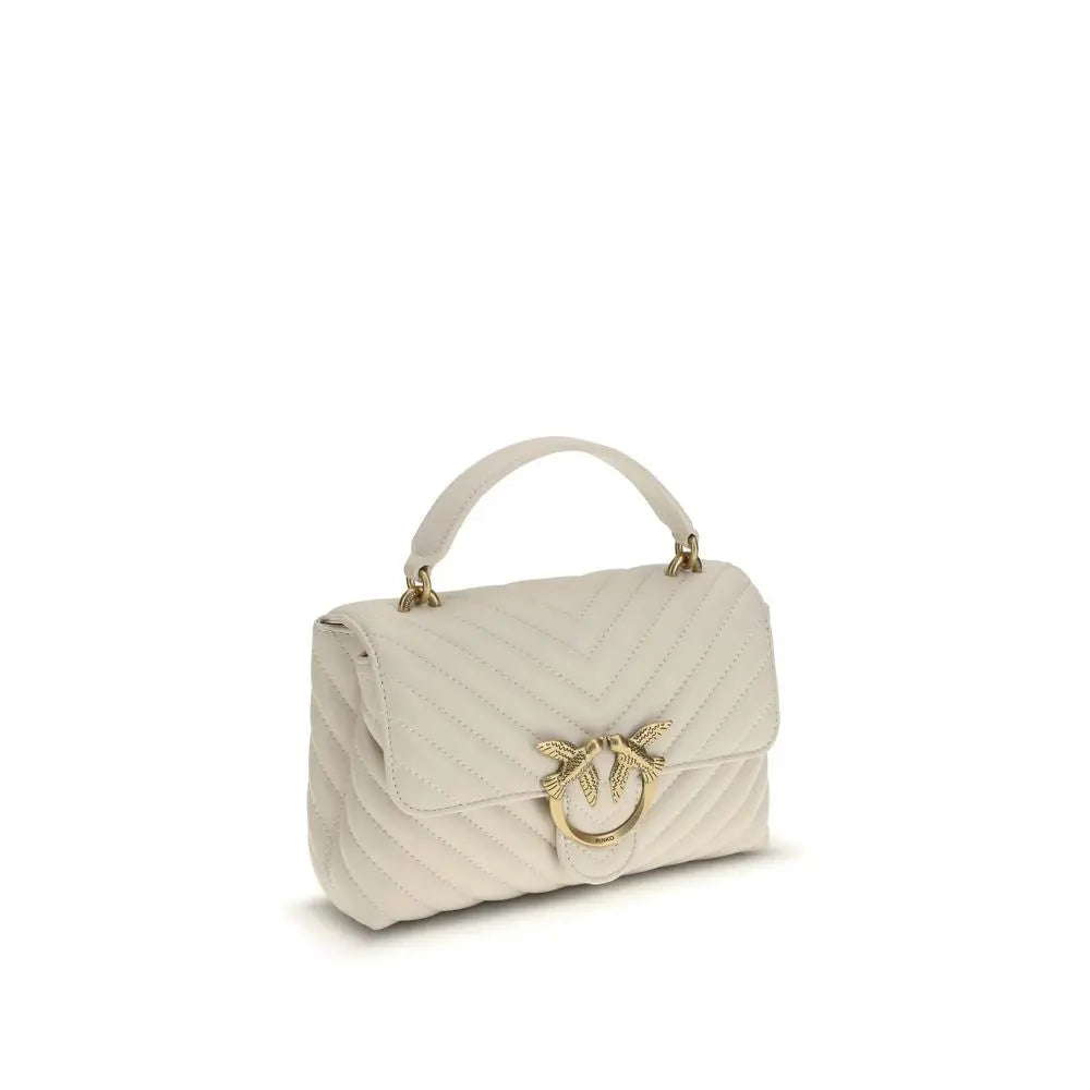 Pinko Love Lady Mini Handbag (White/Gold) PINKO