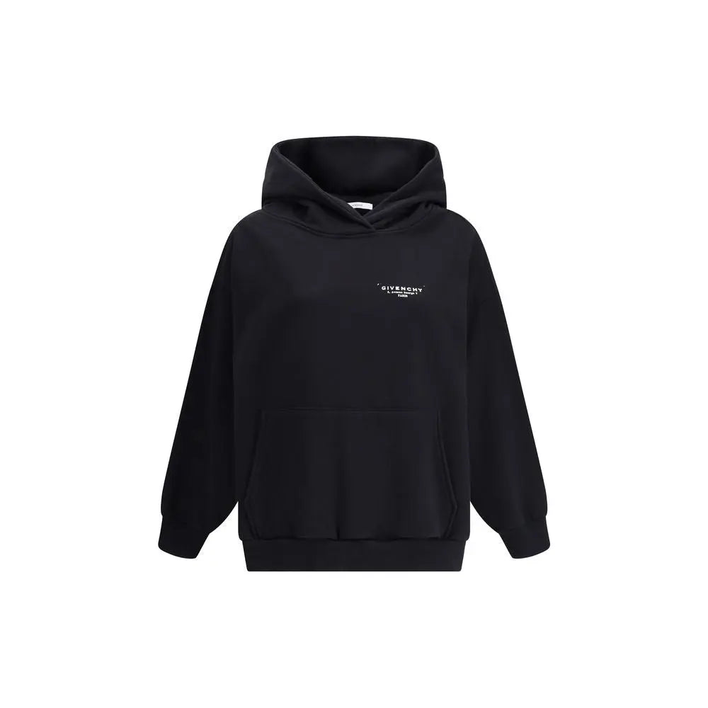 Givenchy Oversized Cotton Hoodie – Zwart met Logo Print Givenchy