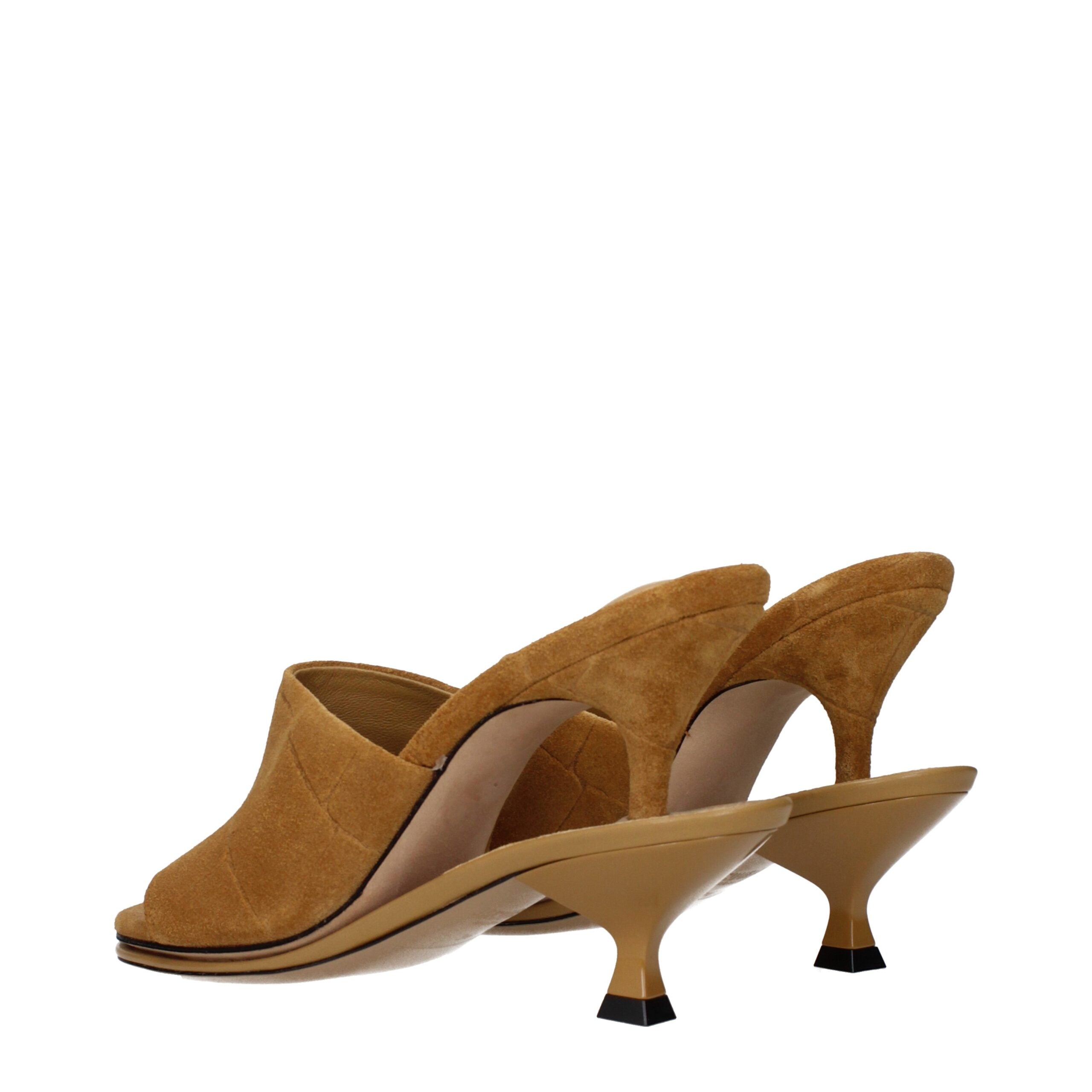 Jacquemus Cognac Calfskin Sculpted Stiletto Sandals
