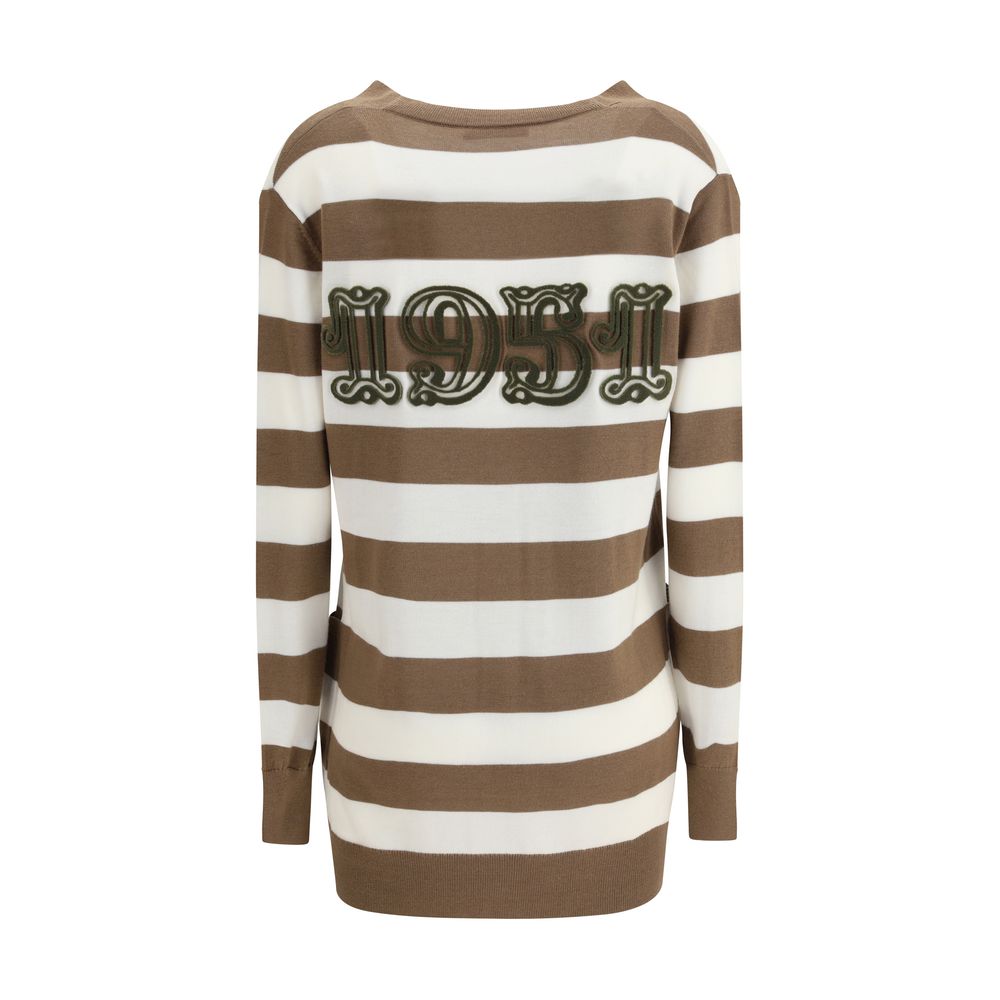 Max Mara Brown Fleece Wool Cardigan Max Mara