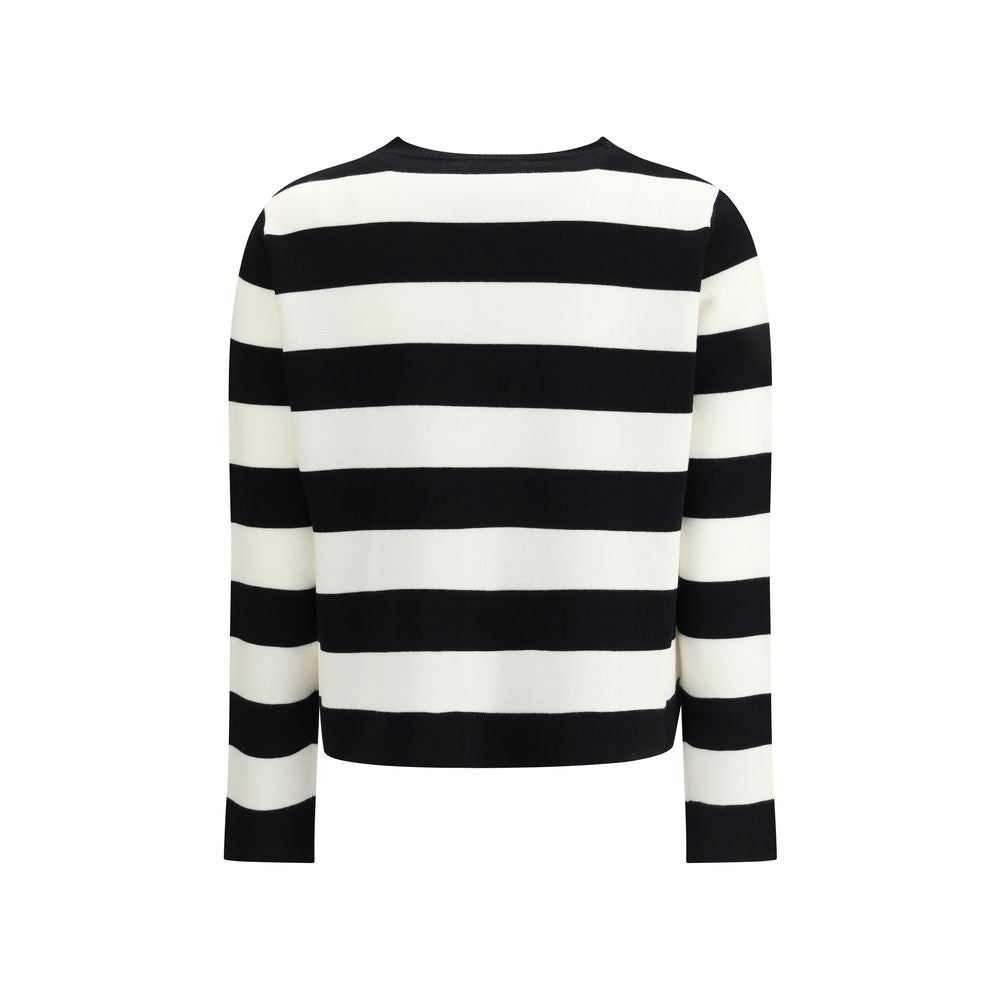 Max Mara Black Fleece Wool Sweatshirt Max Mara
