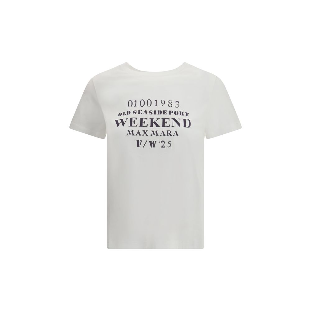 Max Mara White Cotton T-Shirt Max Mara