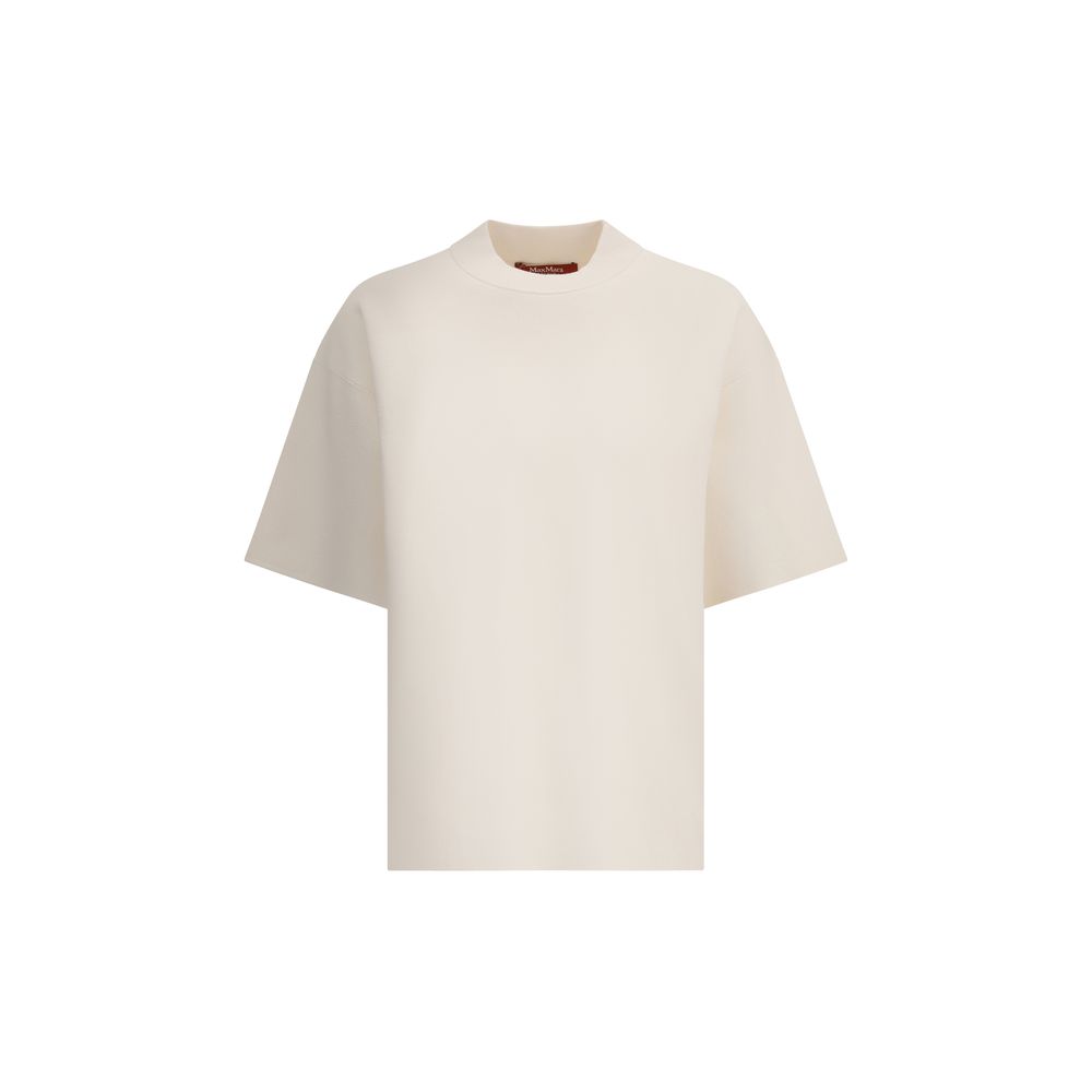 Max Mara White Polyester T-Shirt Max Mara