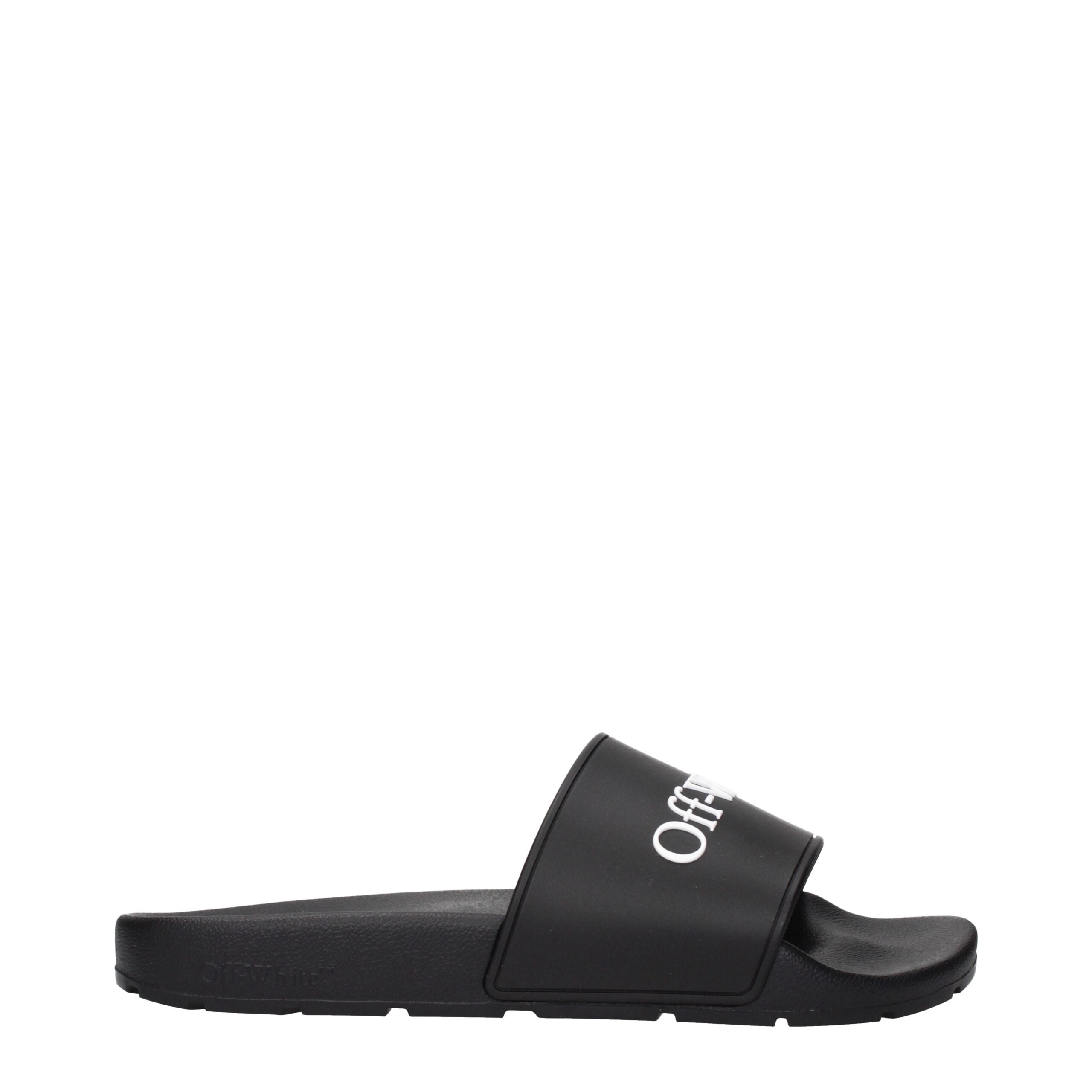 Off-White Black Slippers
