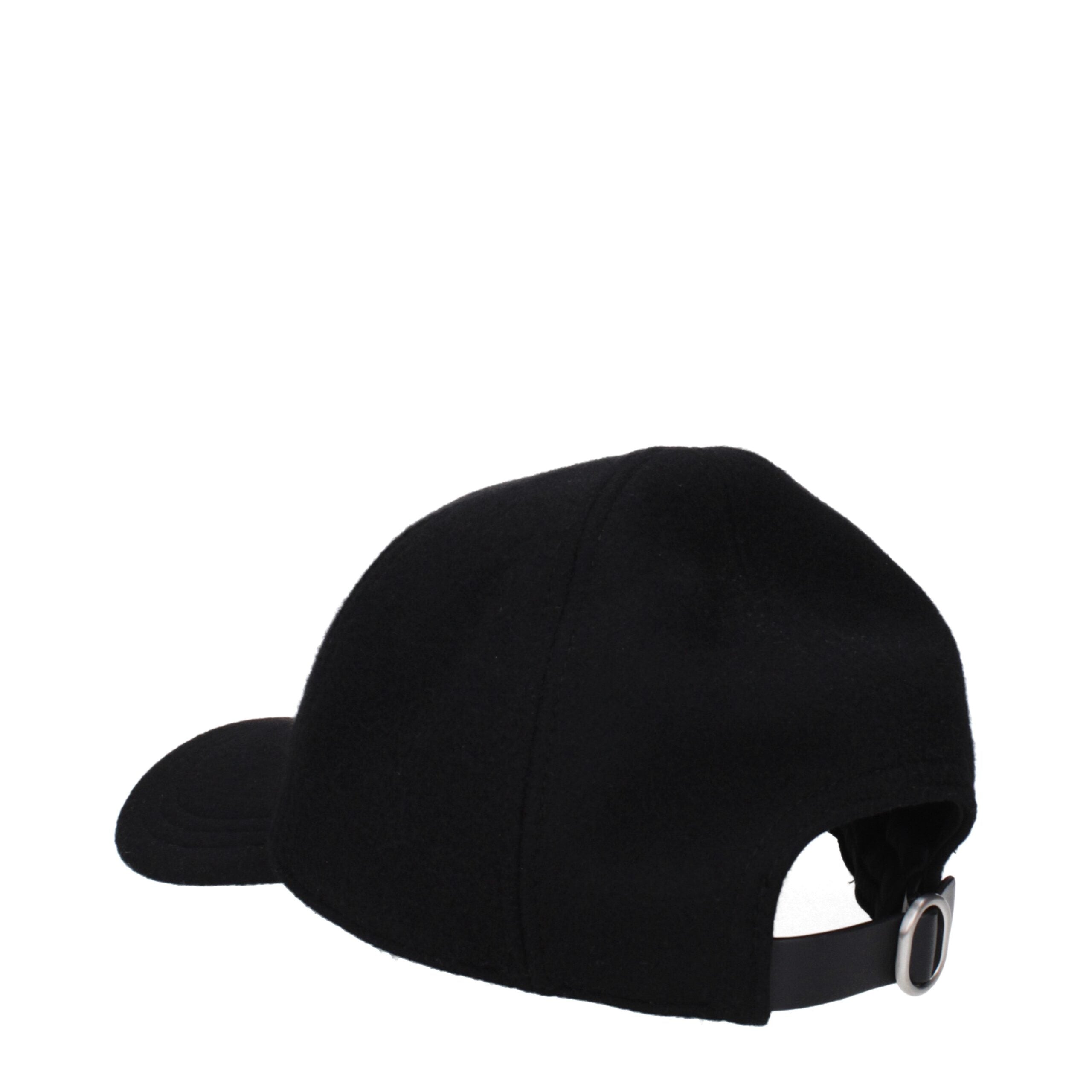 Jil Sander Cashmere Cap – Black Vintage Effect
