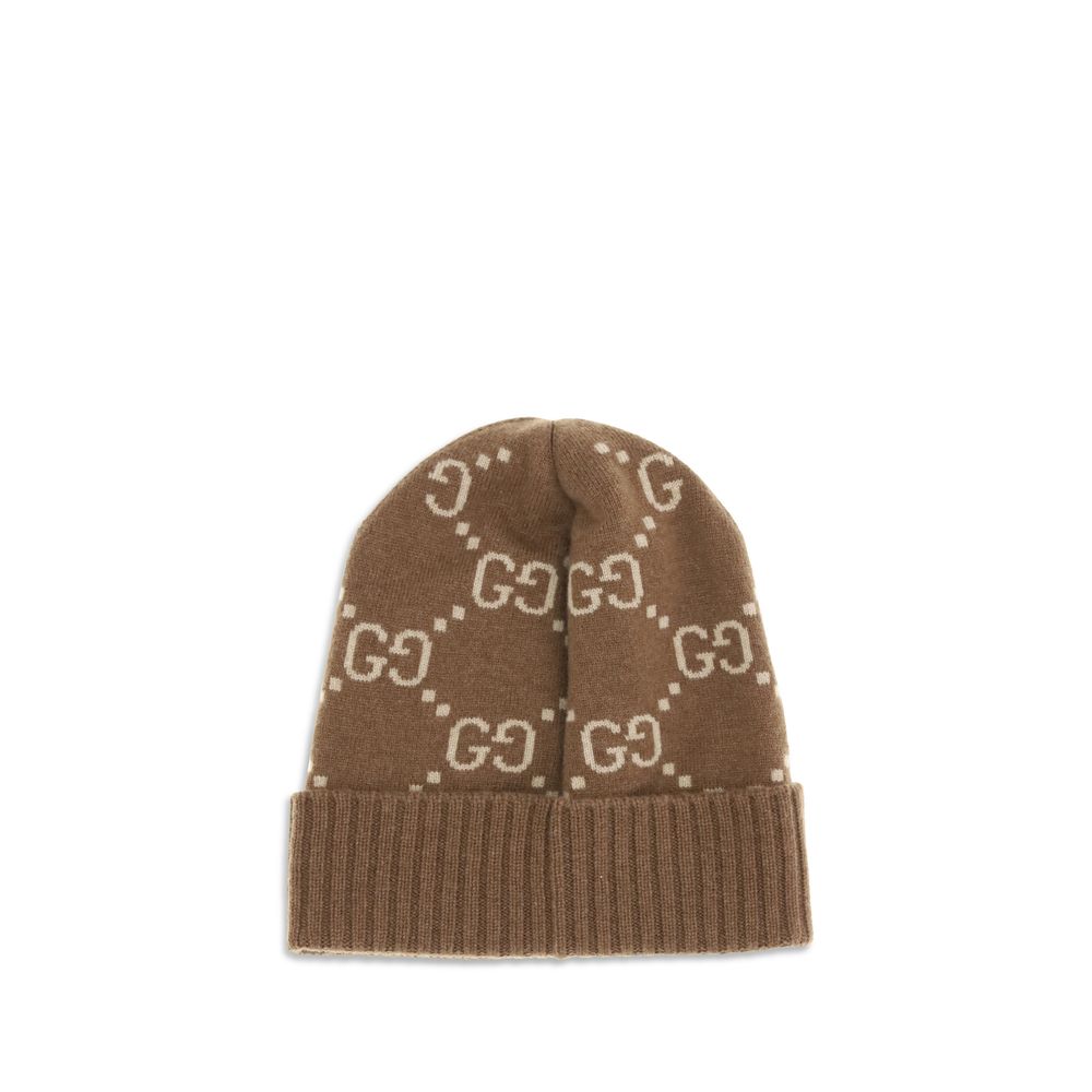 Gucci Brown Cashmere Beanie Gucci