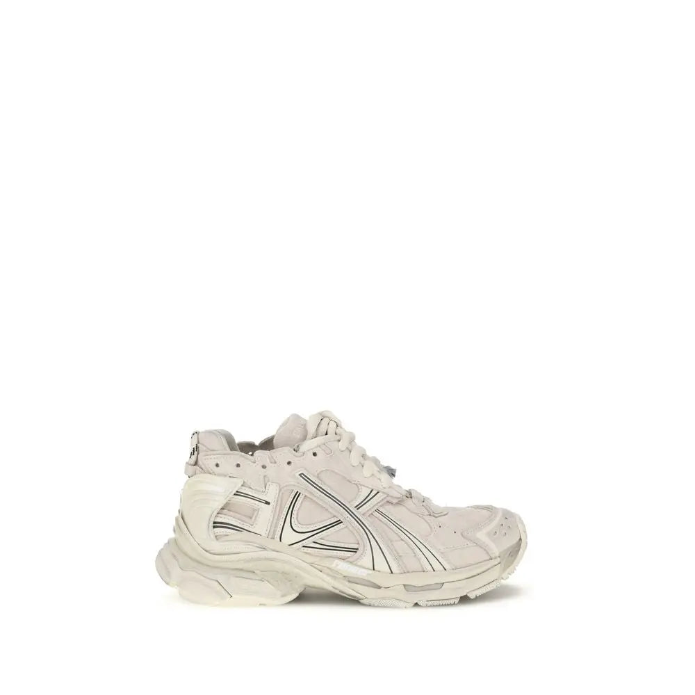 Balenciaga Runner Sneakers – Beige Leder en Mesh Balenciaga