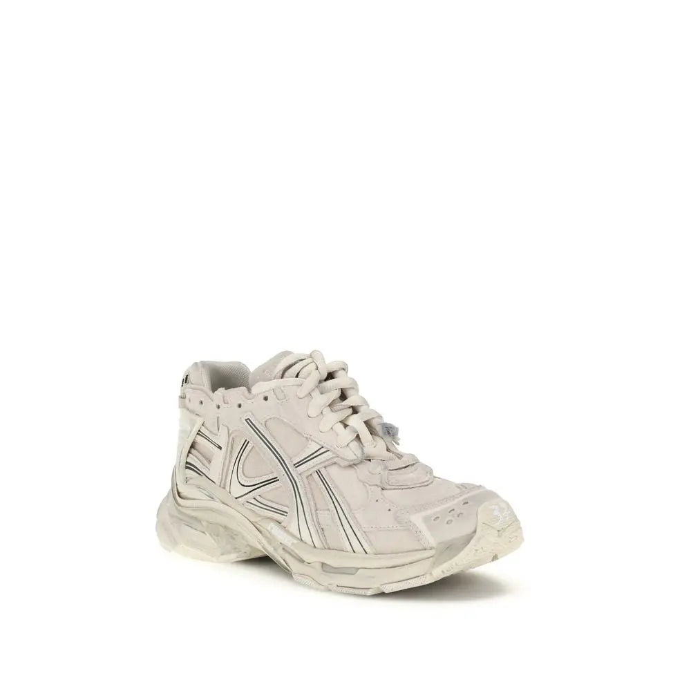 Balenciaga Runner Sneakers – Beige Leder en Mesh Balenciaga