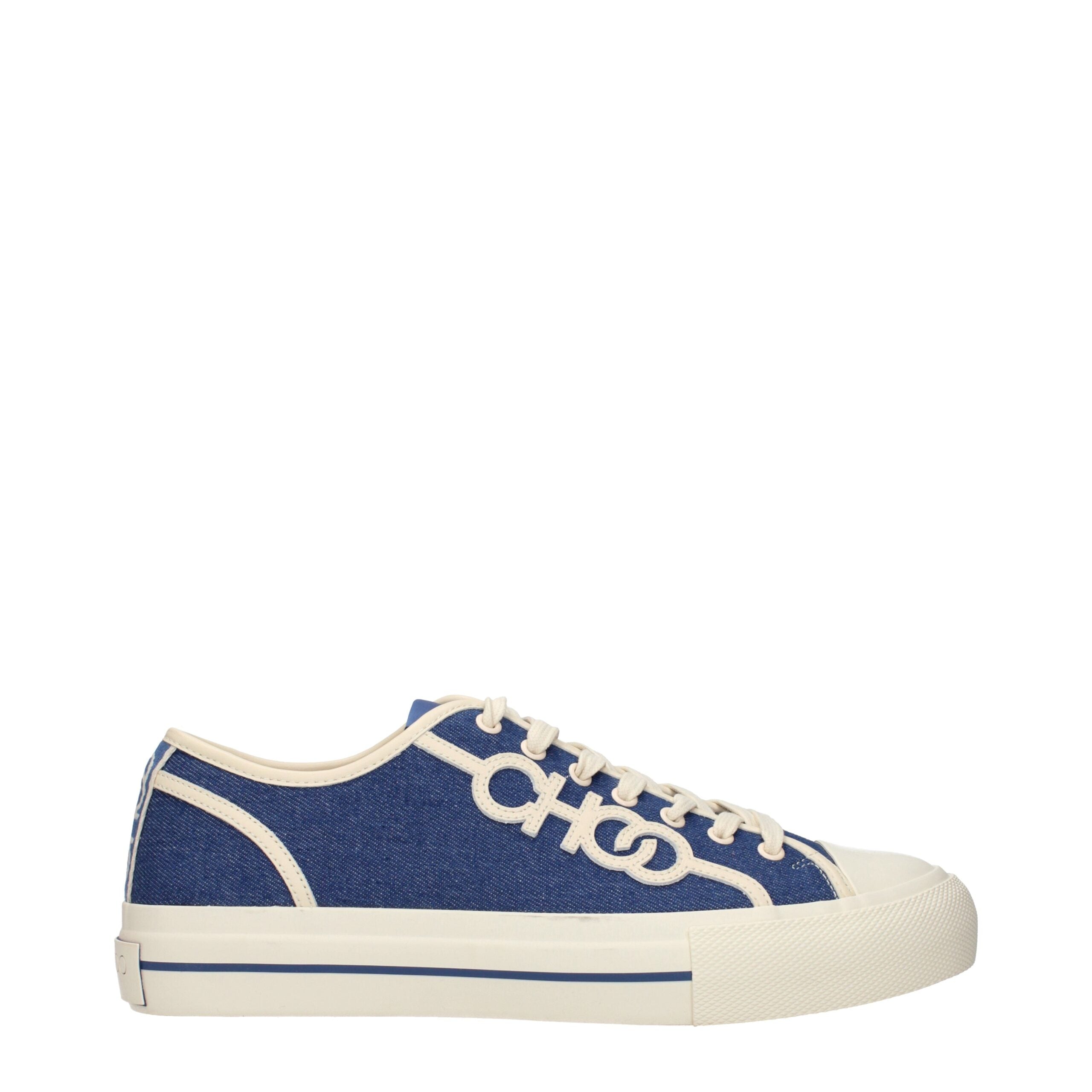 Jimmy Choo Fenix Low Sneakers Blauw – Denim & Luxe Streetstyle