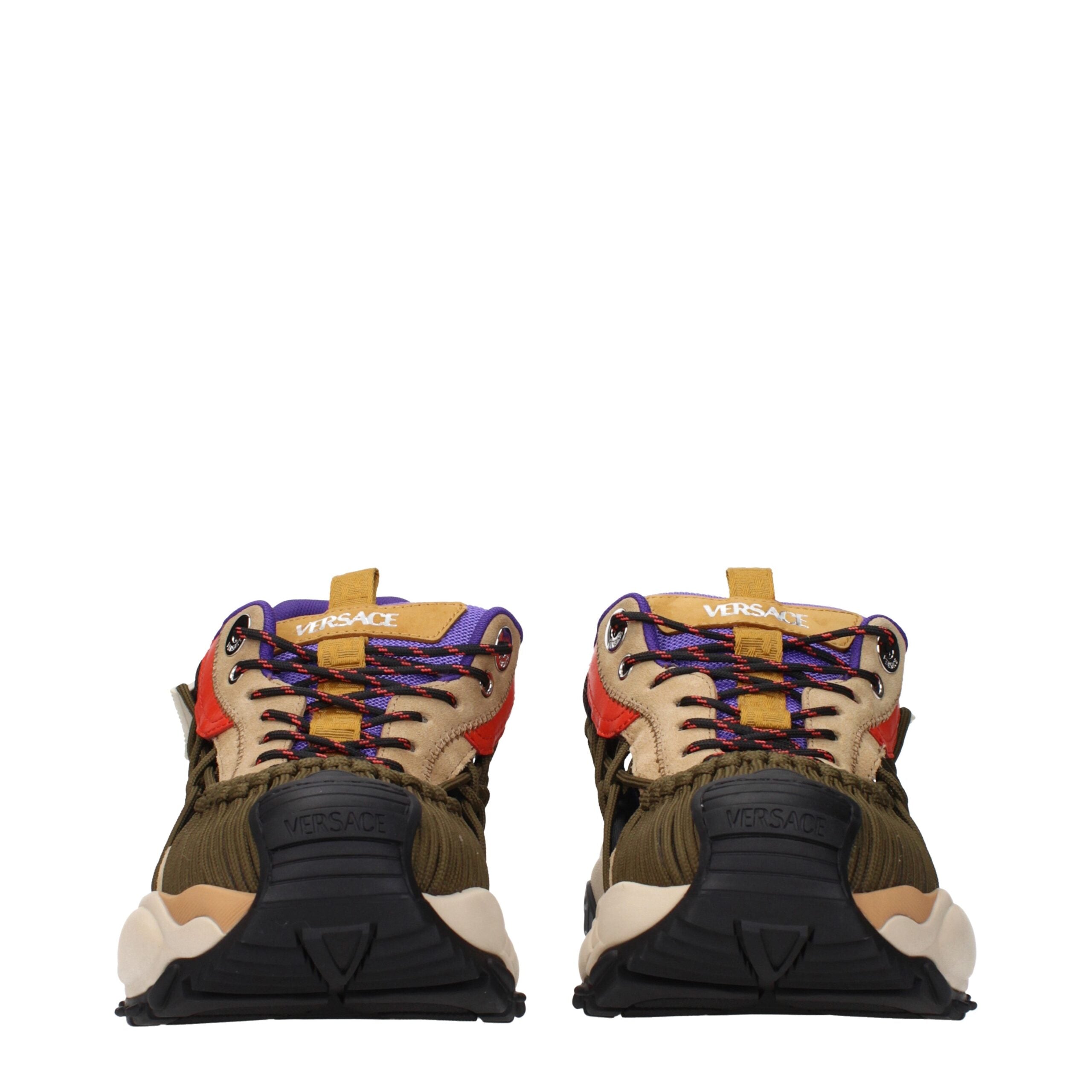 Versace Mercury M_VS_01 Sneaker – Beige/Multicolor Leer met Greca Zool